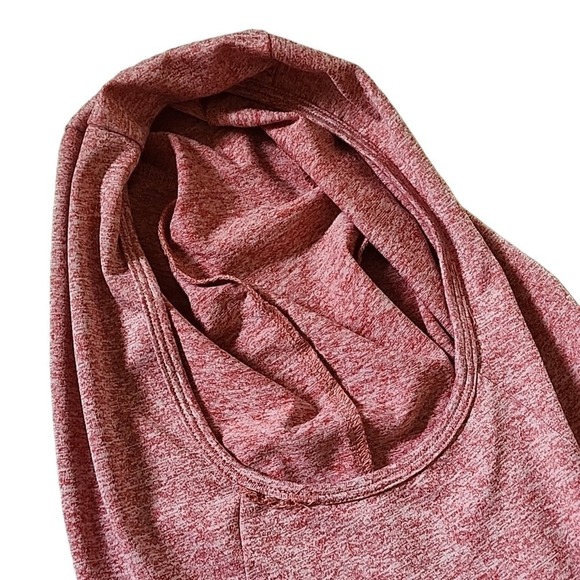 Halo hooded long-sleeve athletic top Red sz L Modest - Picture 8 of 9